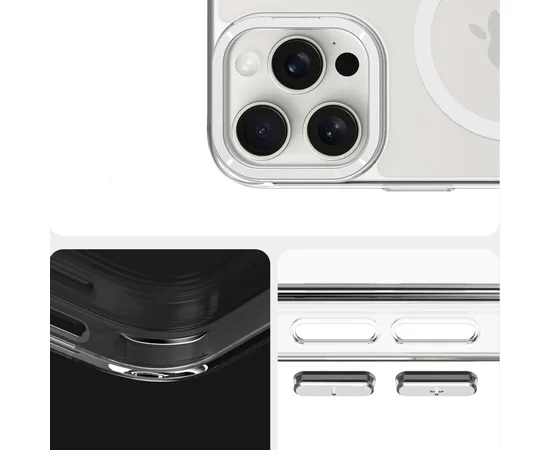 Чехол TPU Space Case Apex with MagSafe для Apple iPhone 16 Pro Max (6.9") Silver