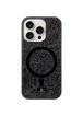 TPU чехол Bling World Rock Diamond with MagSafe для Apple iPhone 16 Pro Max (6.9") Black