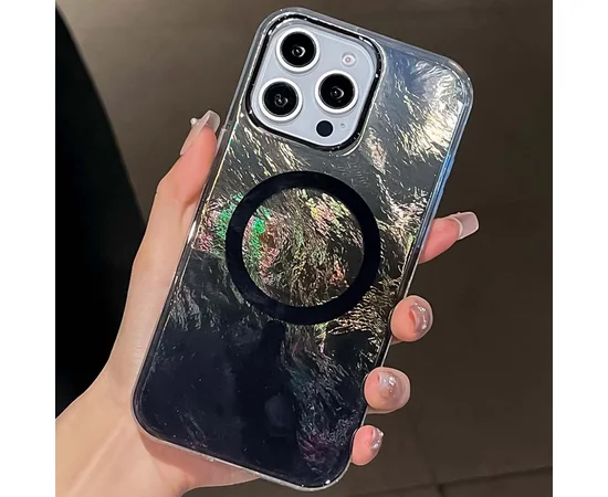 Чехол TPU Shiny Mountain (MagFit) для Apple iPhone 16 Pro Max (6.9") Black