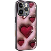 TPU+PC чехол Prisma Plushie для Apple iPhone 16 Pro Max (6.9") Hearts
