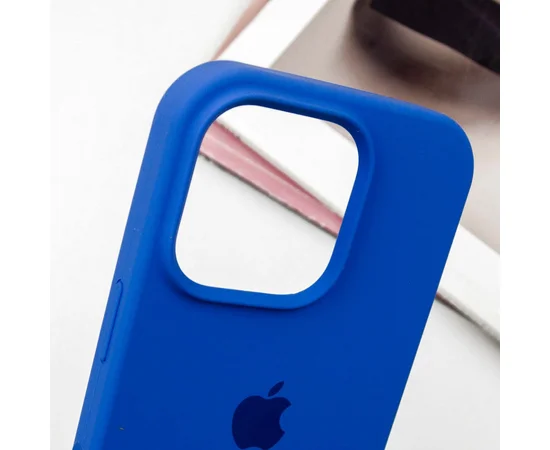 Чохол Silicone Case Full Protective (AA) для Apple iPhone 16 Pro Max (6.9") Синій / Capri Blue