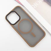 TPU+PC чехол Metal Buttons with MagSafe для Apple iPhone 16 Pro Max (6.9") Золотой