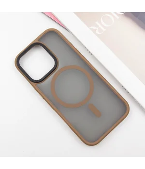 TPU+PC чехол Metal Buttons with MagSafe для Apple iPhone 16 Pro Max (6.9") Золотой