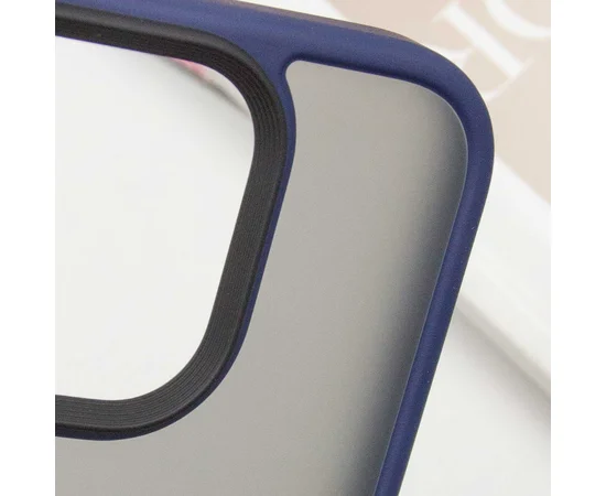 TPU+PC чохол Metal Buttons для Apple iPhone 16 Pro Max (6.9") Синій