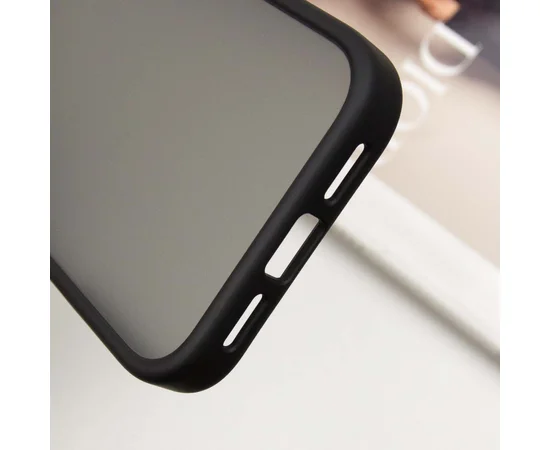 TPU+PC чохол Metal Buttons для Apple iPhone 16 Pro Max (6.9") Чорний