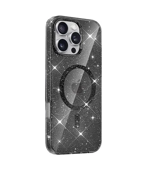 Чехол TPU Eclipse Sparkle (MagFit) для Apple iPhone 16 Pro Max (6.9") Black