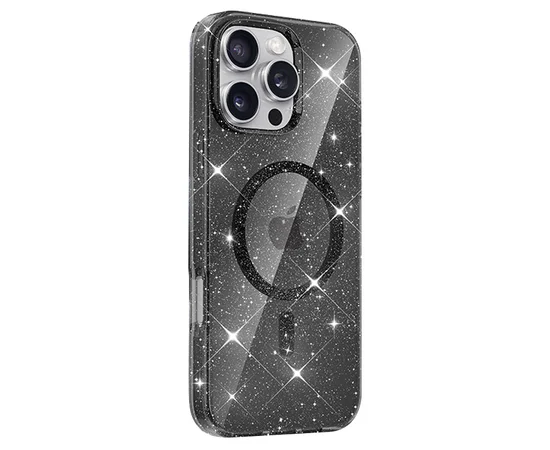 Чохол TPU Eclipse Sparkle (MagFit) для Apple iPhone 16 Pro Max (6.9") Black