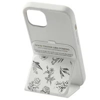 Чехол TPU Panel Stand для Apple iPhone 16 Pro Max (6.9") Floral Sketch