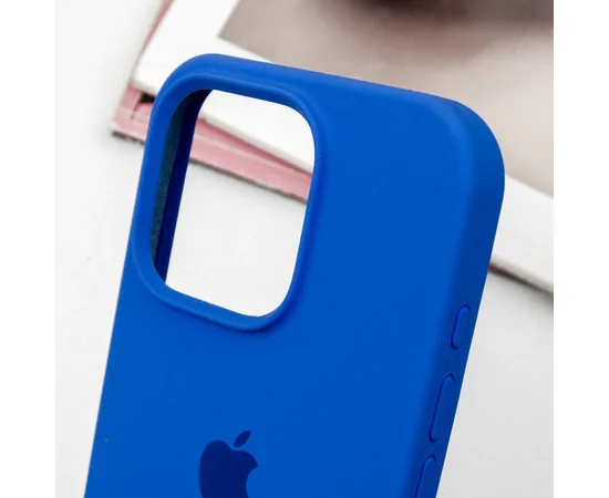 Чохол Silicone Case Full Protective (AA) для Apple iPhone 16 Pro Max (6.9") Синій / Capri Blue