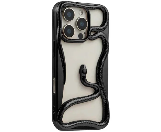 TPU чехол Snake для Apple iPhone 16 Pro Max (6.9") Black