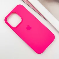 Чехол Silicone Case Full Protective (AA) для Apple iPhone 16 Pro Max (6.9") Розовый / Barbie pink
