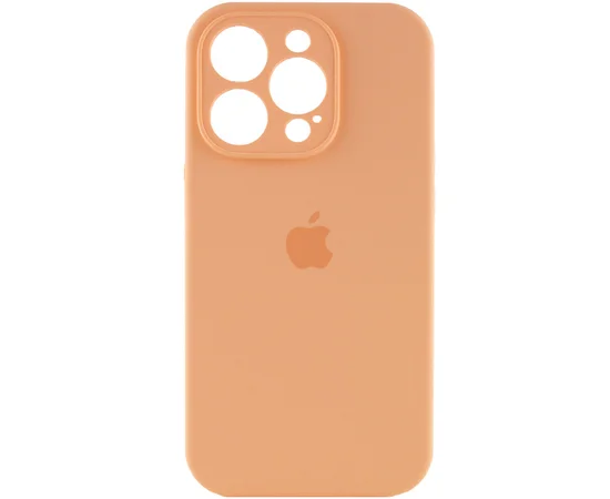 Чехол Silicone Case Full Camera Protective (AA) для Apple iPhone 16 Pro Max (6.9") Оранжевый / Cantaloupe