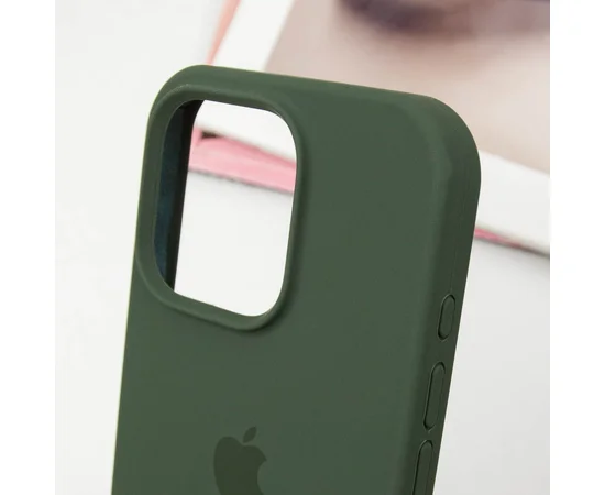 Чехол Silicone Case Full Protective (AA) для Apple iPhone 16 Pro Max (6.9") Зеленый / Cyprus Green