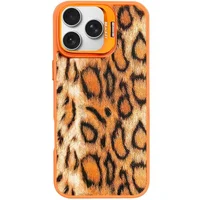 Чехол TPU+PC Wild Leopard with MagSafe для Apple iPhone 16 Pro Max (6.9") Orange