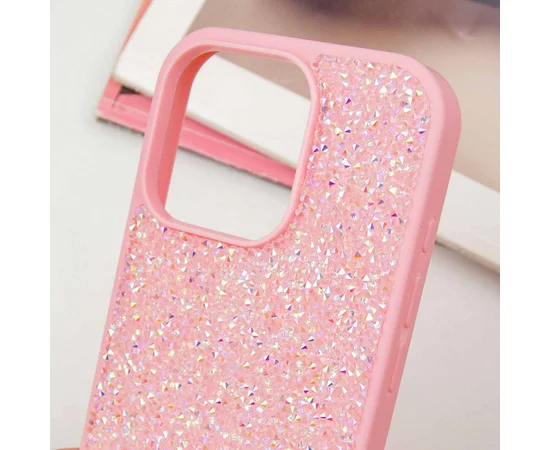 TPU чехол Bling World Rock Diamond для Apple iPhone 16 Pro Max (6.9") Розовый