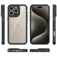 TPU чохол Transparent + Colour 1,5mm для Apple iPhone 16 Pro Max (6.9") Black