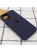 Чехол Silicone Case Full Protective (AA) для Apple iPhone 16 Pro Max (6.9") Темно-синий / Midnight blue