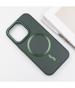 Кожаный чехол SnapCase with MagSafe для Apple iPhone 16 Pro Max (6.9") Green