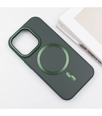Шкіряний чохол SnapCase with MagSafe для Apple iPhone 16 Pro Max (6.9") Green