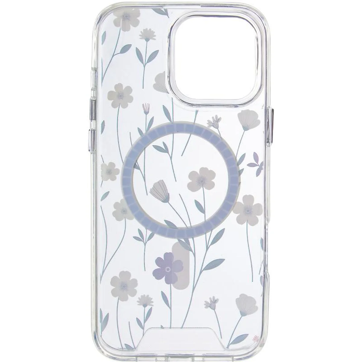 TPU+PC чехол Clear Garden with MagSafe для Apple iPhone 16 Pro Max (6.9") Cherry Petal