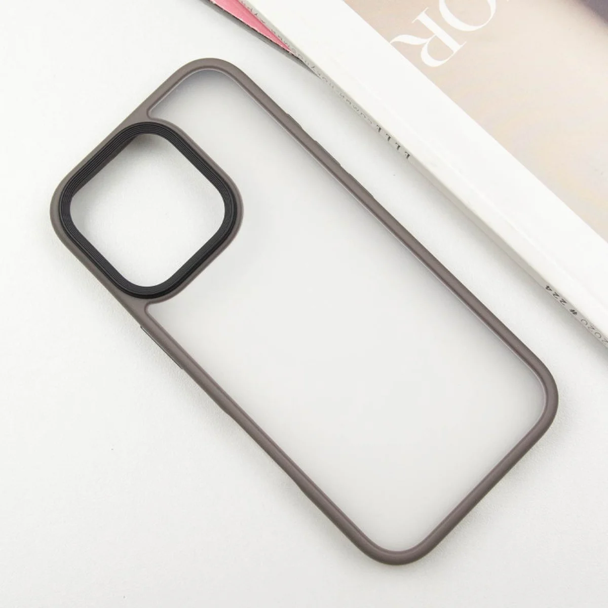 TPU+PC чехол Metal Buttons для Apple iPhone 16 Pro Max (6.9") Серый