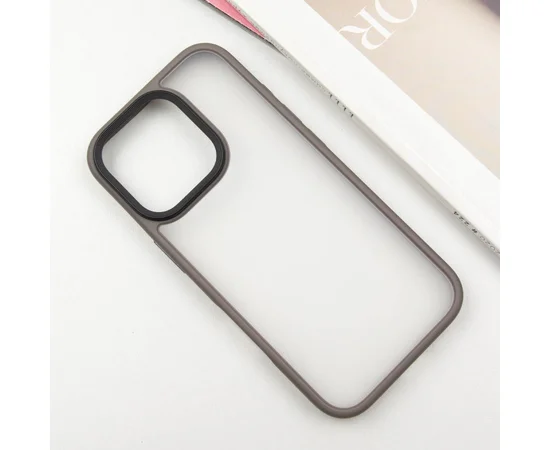 TPU+PC чехол Metal Buttons для Apple iPhone 16 Pro Max (6.9") Серый