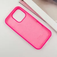 Чехол Silicone Case Full Protective (AA) для Apple iPhone 16 Pro Max (6.9") Розовый / Barbie pink