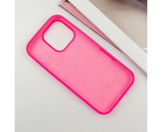 Чохол Silicone Case Full Protective (AA) Apple iPhone 16 Pro Max (6.9") Рожевий / Barbie pink