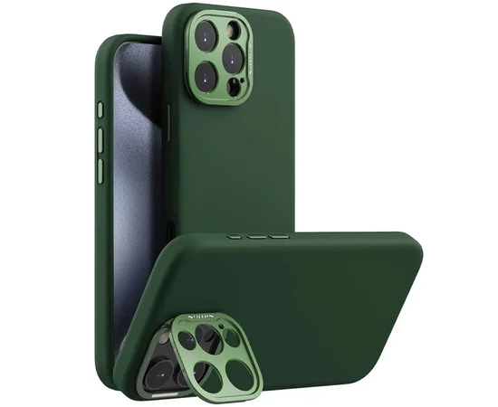 Чехол Silicone Nillkin LensWing Prop Magnetic для Apple iPhone 16 Pro Max (6.9") Зеленый / Green