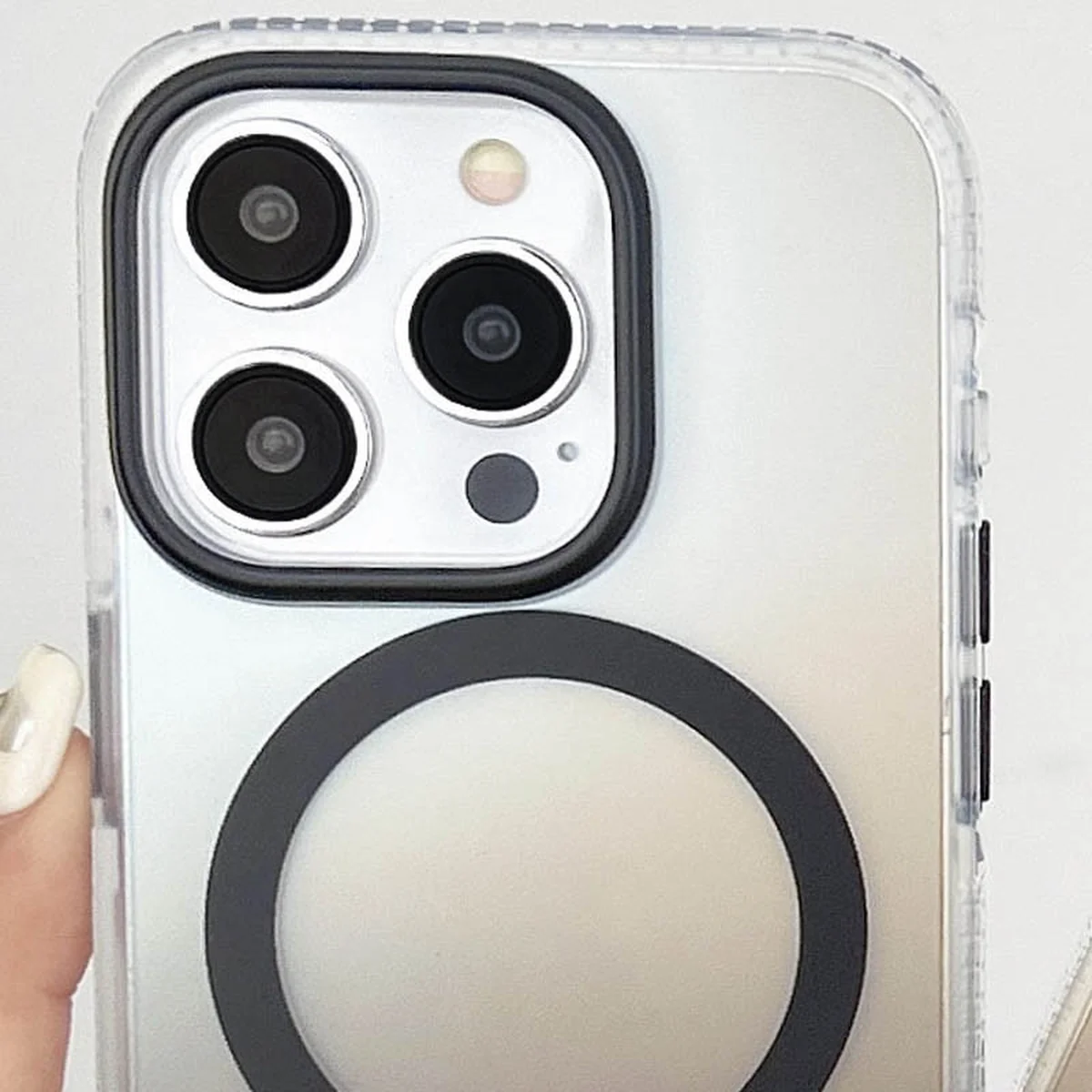 Чехол TPU+PC Shadow with MagSafe для Apple iPhone 16 Pro Max (6.9") Gray