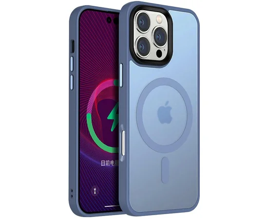 Чехол Ummi Colorful with MagSafe для Apple iPhone 16 Pro Max (6.9") Голубой / Sierra Blue