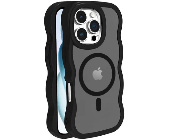 Чехол TPU+PC Undine with MagSafe для Apple iPhone 16 Pro Max (6.9") Black