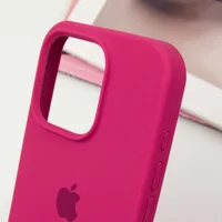 Чехол Silicone Case Full Protective (AA) для Apple iPhone 16 Pro Max (6.9") Красный / Rose Red