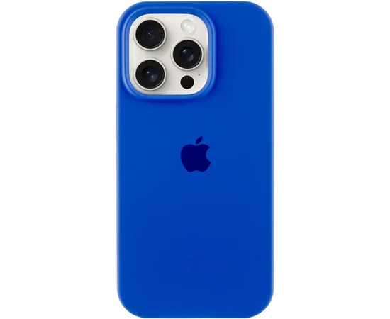Чохол Silicone Case Full Protective (AA) для Apple iPhone 16 Pro Max (6.9") Синій / Capri Blue