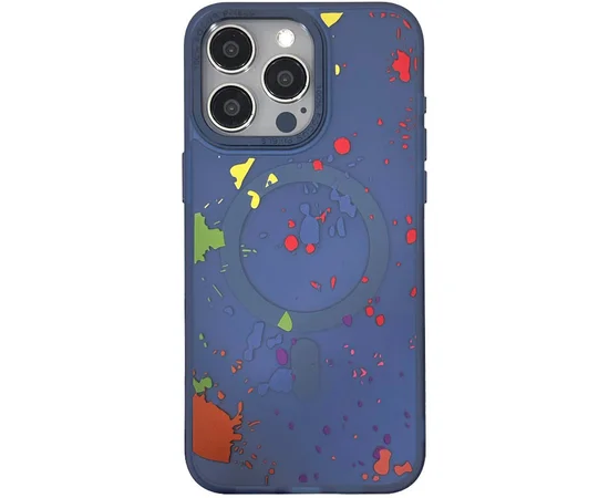 Чохол TPU+PC Flush with MagSafe для Apple iPhone 16 Pro Max (6.9") Dark blue