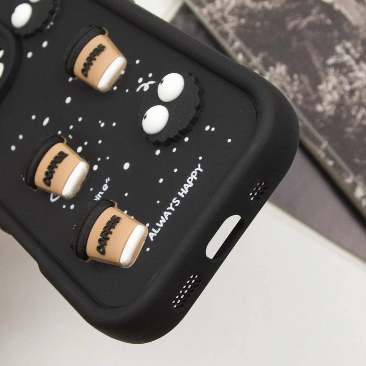 Чохол TPU Toys Case для Apple iPhone 16 Pro Max (6.9") Black / Always Happy