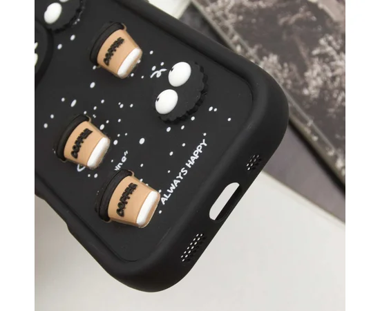Чехол TPU Toys Case для Apple iPhone 16 Pro Max (6.9") Black / Always Happy