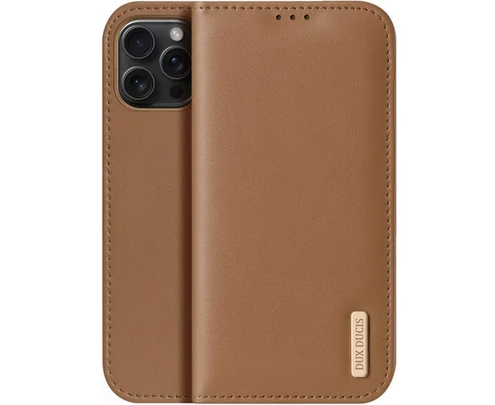 Чехол-книжка Dux Ducis Hivo для Apple iPhone 16 Pro Max (6.9") Brown
