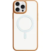 TPU+PC чехол Blueo Skin Friendly Frosted with MagSafe для Apple iPhone 16 Pro Max (6.9") Золотой / Белое кольцо