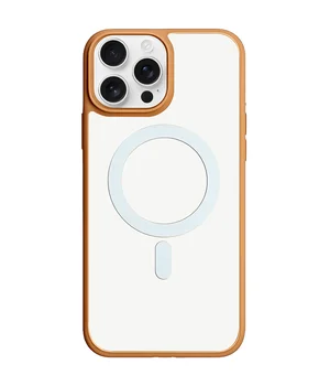 TPU+PC чохол Blueo Skin Friendly Frosted with MagSafe для Apple iPhone 16 Pro Max (6.9") Золотий / Біле кільце
