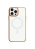 TPU+PC чехол Blueo Skin Friendly Frosted with MagSafe для Apple iPhone 16 Pro Max (6.9") Золотой / Белое кольцо
