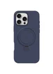 Чохол Silicone Case Full Protective NO LOGO with Ring для Apple iPhone 16 Pro Max (6.9") Dark Blue