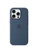 Чехол Silicone case (AAA) full with Magsafe and Animation для Apple iPhone 16 Pro Max (6.9") Denim