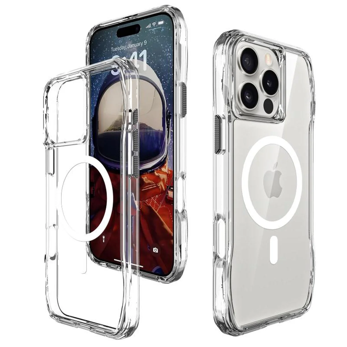 Чохол TPU Space Octagon with MagSafe для Apple iPhone 16 Pro Max (6.9") Clear