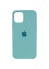 Чехол Silicone Case Full Protective (AA) для Apple iPhone 16 Pro Max (6.9") Бирюзовый / Marine Green