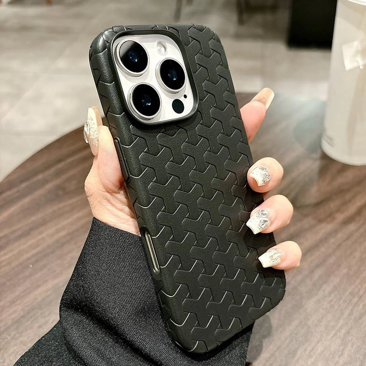 Чохол TPU Weaving для Apple iPhone 16 Pro Max (6.9") Black