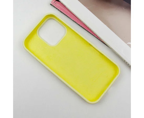Чехол Silicone Case Full Protective (AA) для Apple iPhone 16 Pro Max (6.9") Желтый / Mellow Yellow