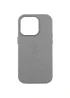 Кожаный чехол Leather Case (AAA) with MagSafe and Animation для Apple iPhone 16 Pro Max (6.9") Light Gray