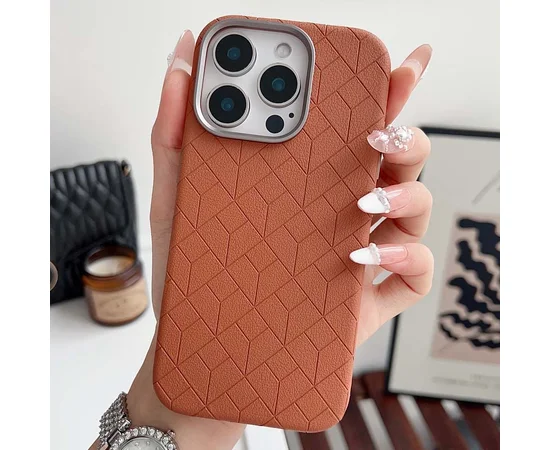 Кожаный чехол Carved with MagSafe для Apple iPhone 16 Pro Max (6.9") Orange