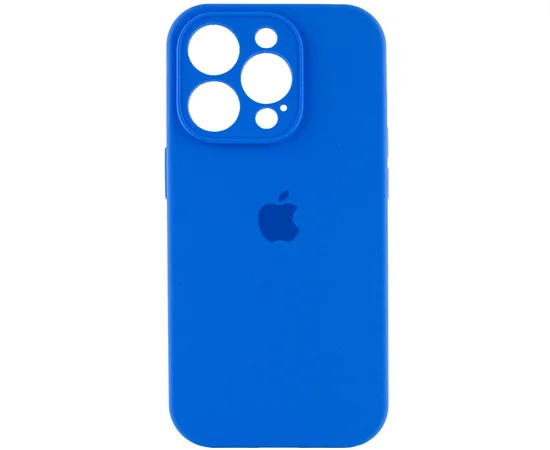 Чехол Silicone Case Full Camera Protective (AA) для Apple iPhone 16 Pro Max (6.9") Синий / Capri Blue